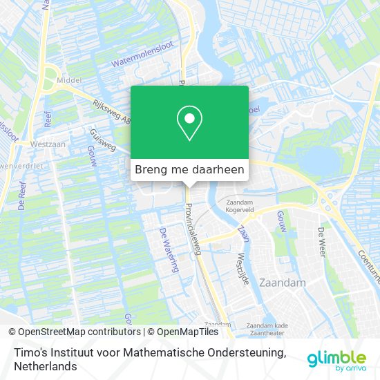 Timo's Instituut voor Mathematische Ondersteuning kaart