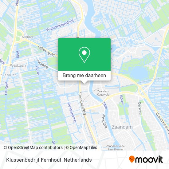 Klussenbedrijf Fernhout kaart