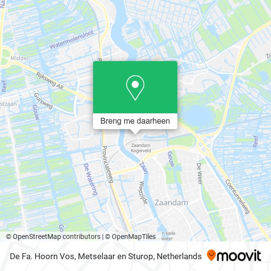 De Fa. Hoorn Vos, Metselaar en Sturop kaart