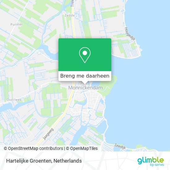 Hartelijke Groenten kaart