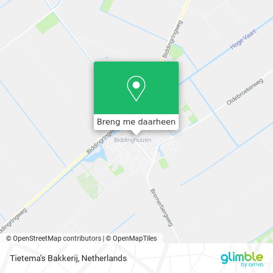 Tietema's Bakkerij kaart