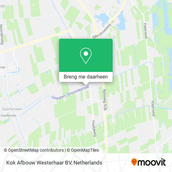 Kok Afbouw Westerhaar BV kaart