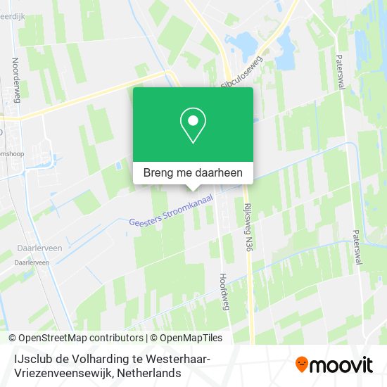 IJsclub de Volharding te Westerhaar-Vriezenveensewijk kaart
