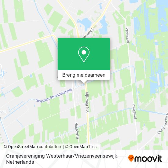 Oranjevereniging Westerhaar / Vriezenveensewijk kaart