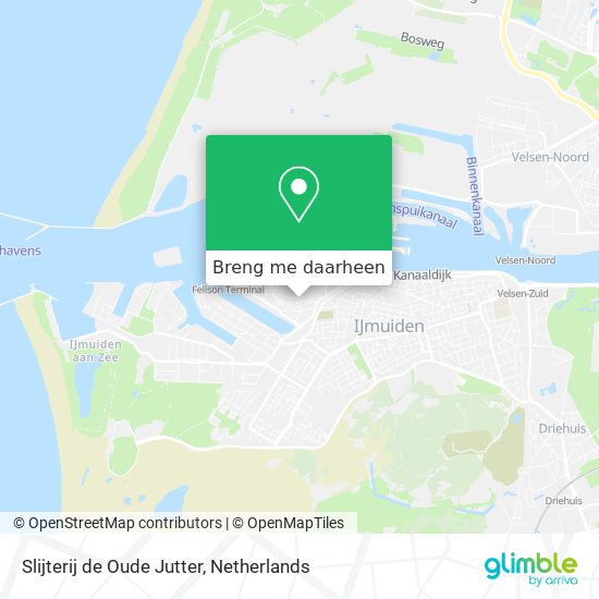 Slijterij de Oude Jutter kaart