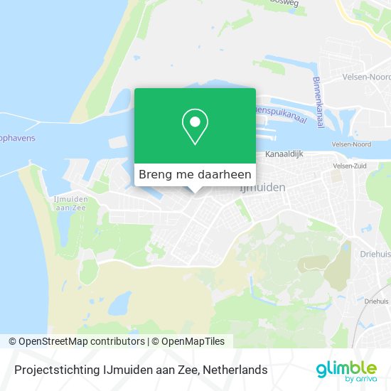 Projectstichting IJmuiden aan Zee kaart