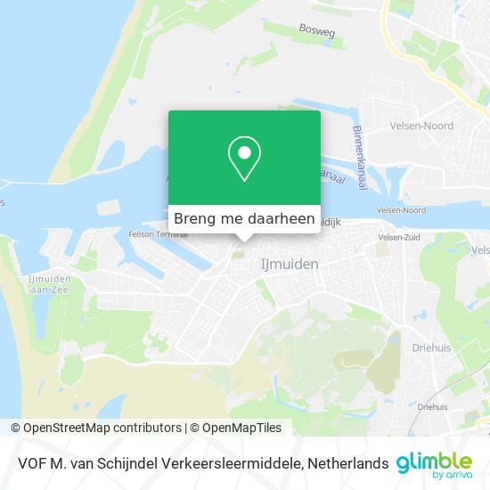 VOF M. van Schijndel Verkeersleermiddele kaart