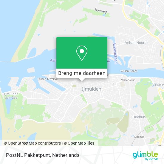 PostNL Pakketpunt kaart