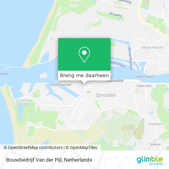 Bouwbedrijf Van der Pijl kaart