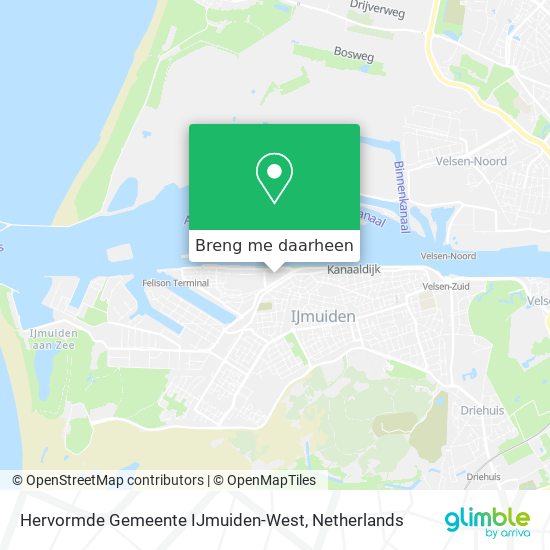 Hervormde Gemeente IJmuiden-West kaart