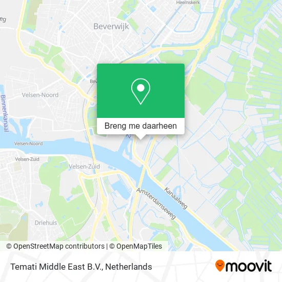 Temati Middle East B.V. kaart