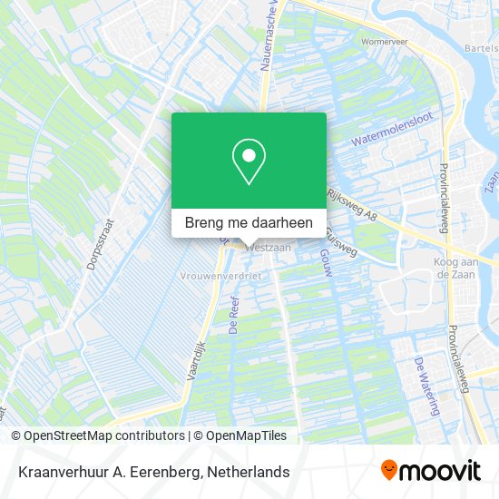 Kraanverhuur A. Eerenberg kaart