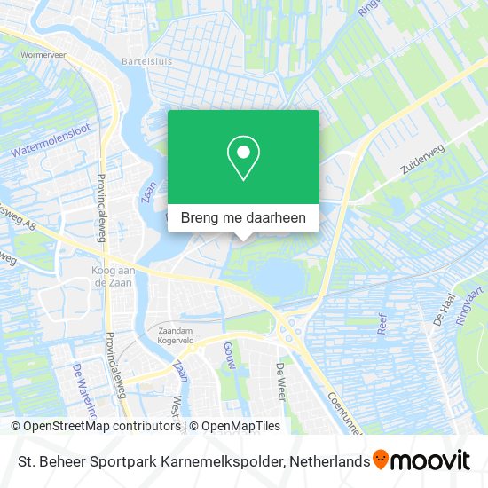 St. Beheer Sportpark Karnemelkspolder kaart