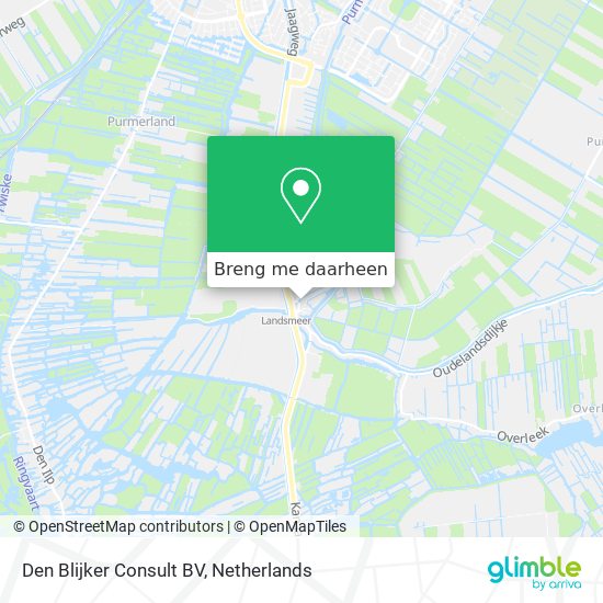 Den Blijker Consult BV kaart