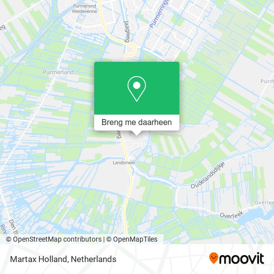 Martax Holland kaart
