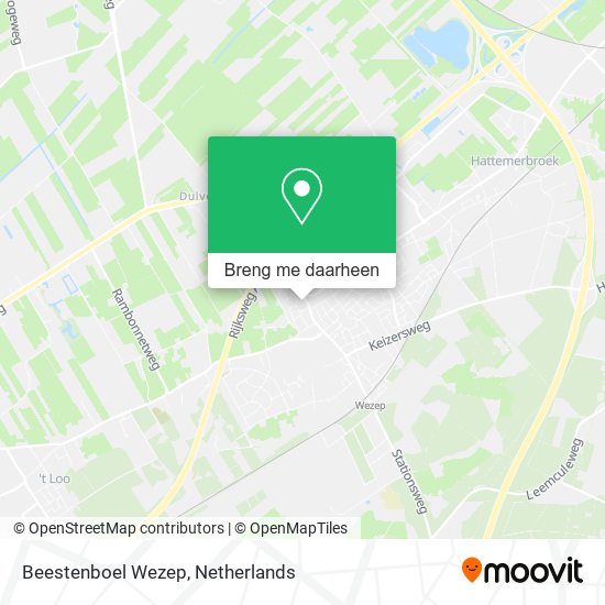 Beestenboel Wezep kaart