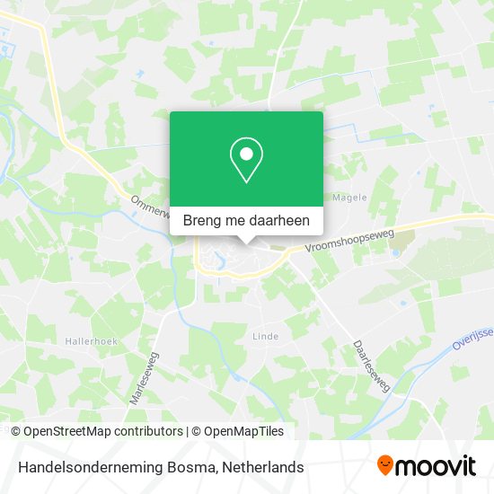 Handelsonderneming Bosma kaart