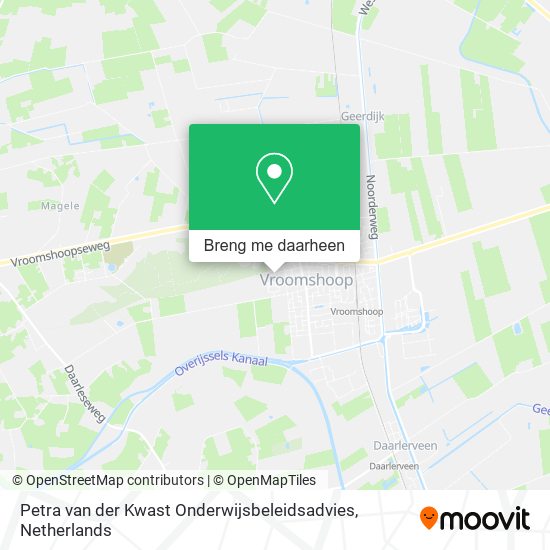 Petra van der Kwast Onderwijsbeleidsadvies kaart