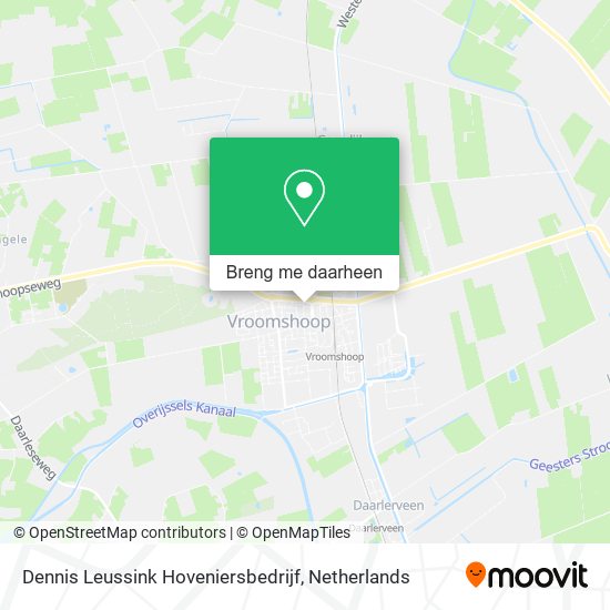 Dennis Leussink Hoveniersbedrijf kaart