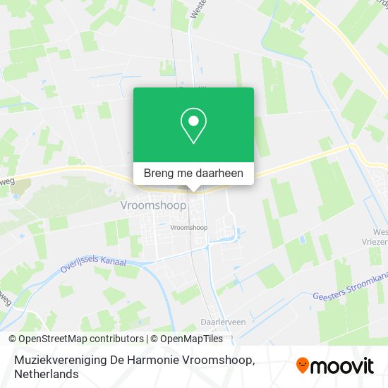 Muziekvereniging De Harmonie Vroomshoop kaart