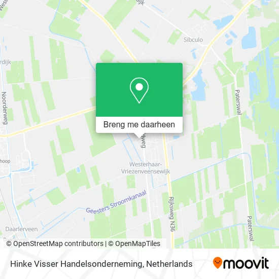 Hinke Visser Handelsonderneming kaart