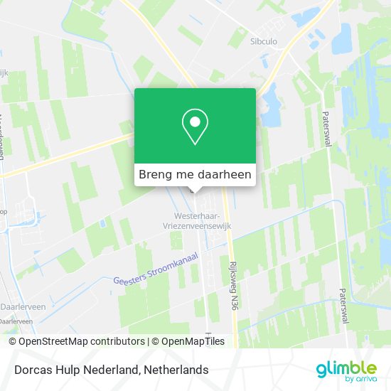 Dorcas Hulp Nederland kaart