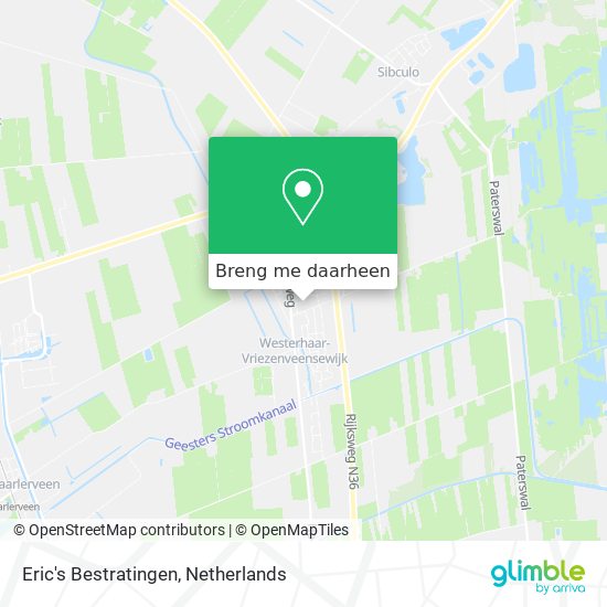 Eric's Bestratingen kaart