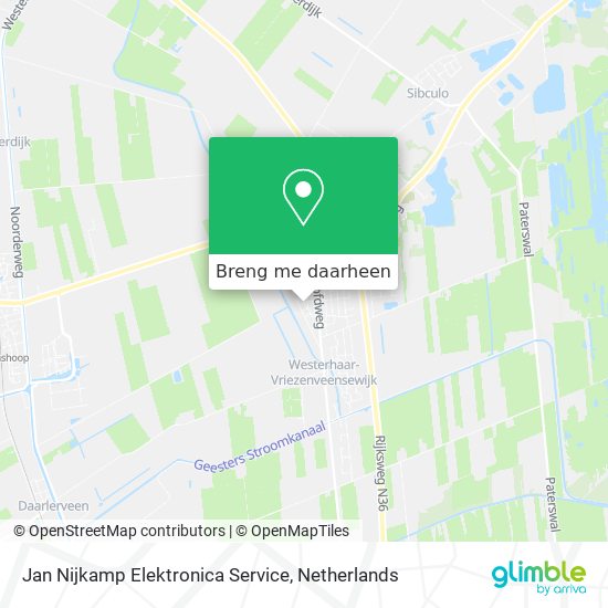 Jan Nijkamp Elektronica Service kaart