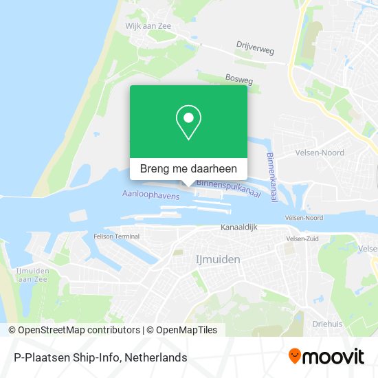 P-Plaatsen Ship-Info kaart