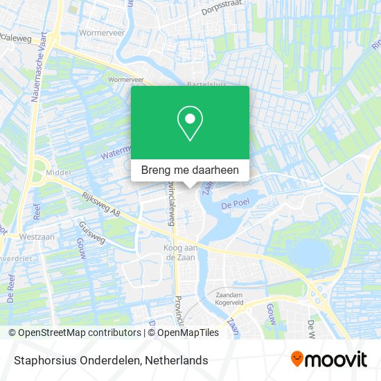 Staphorsius Onderdelen kaart
