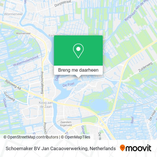 Schoemaker BV Jan Cacaoverwerking kaart
