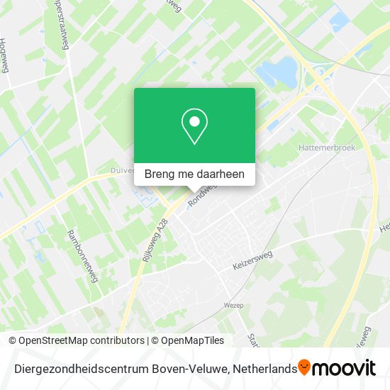 Diergezondheidscentrum Boven-Veluwe kaart