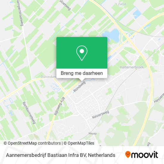 Aannemersbedrijf Bastiaan Infra BV kaart