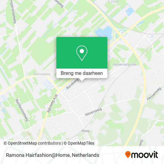 Ramona Hairfashion@Home kaart