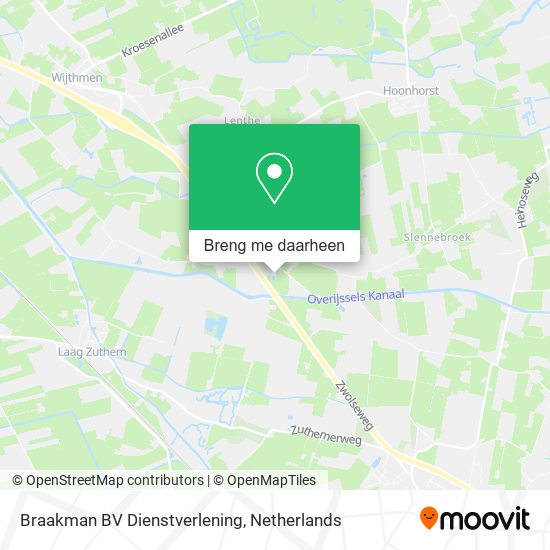 Braakman BV Dienstverlening kaart