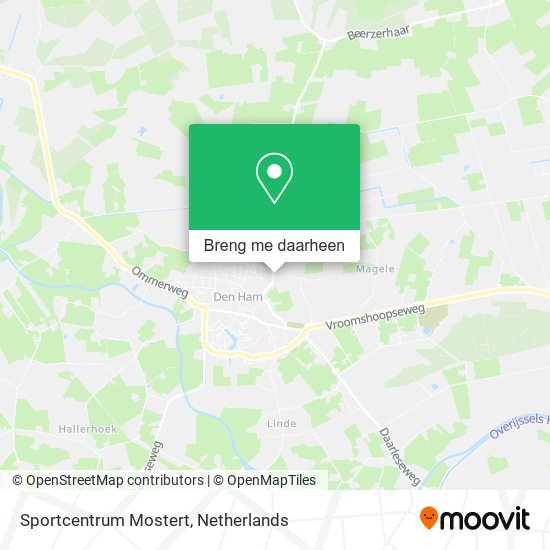 Sportcentrum Mostert kaart