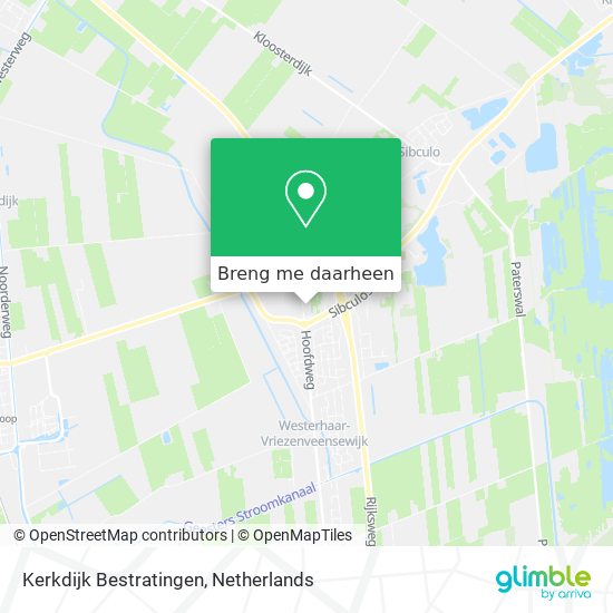 Kerkdijk Bestratingen kaart