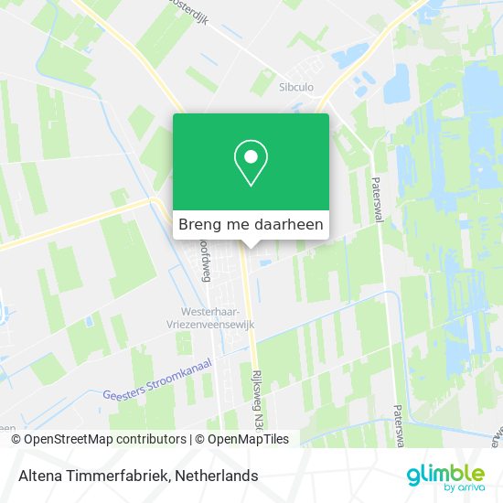 Altena Timmerfabriek kaart