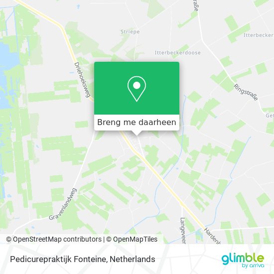 Pedicurepraktijk Fonteine kaart