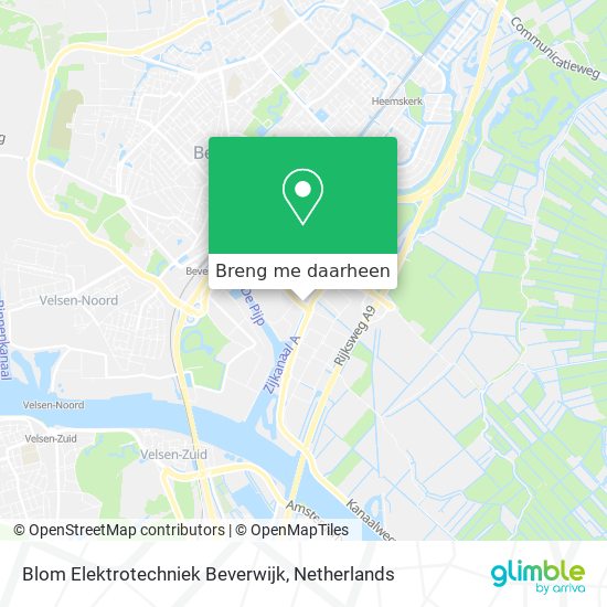 Blom Elektrotechniek Beverwijk kaart