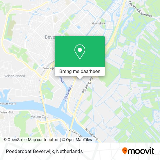 Poedercoat Beverwijk kaart