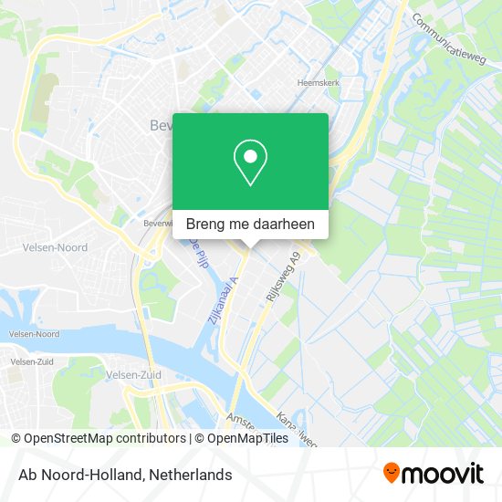 Ab Noord-Holland kaart