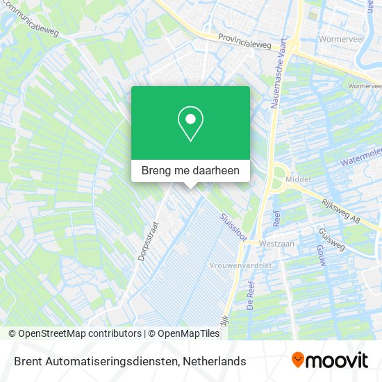 Brent Automatiseringsdiensten kaart