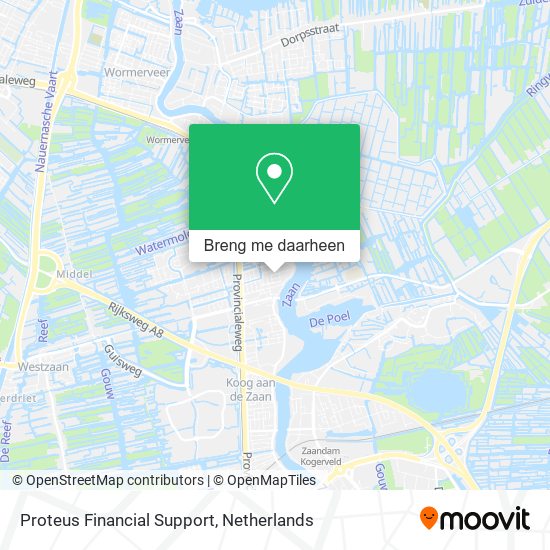 Proteus Financial Support kaart