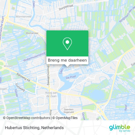 Hubertus Stichting kaart