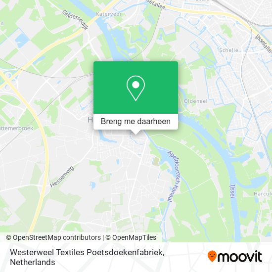 Westerweel Textiles Poetsdoekenfabriek kaart