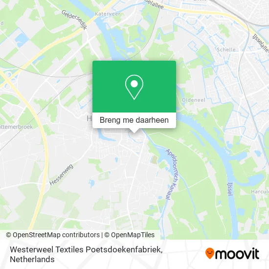 Westerweel Textiles Poetsdoekenfabriek kaart