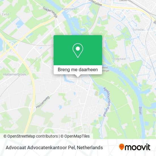 Advocaat Advocatenkantoor Pel kaart