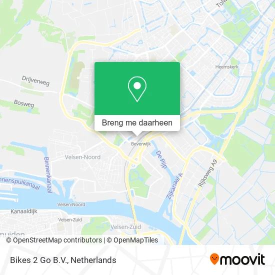 Bikes 2 Go B.V. kaart