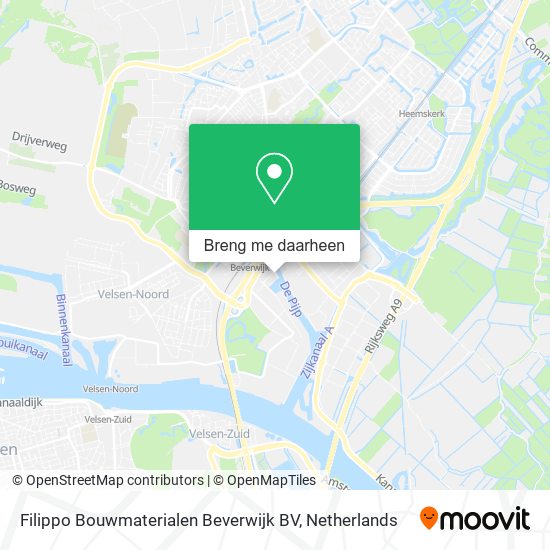 Filippo Bouwmaterialen Beverwijk BV kaart